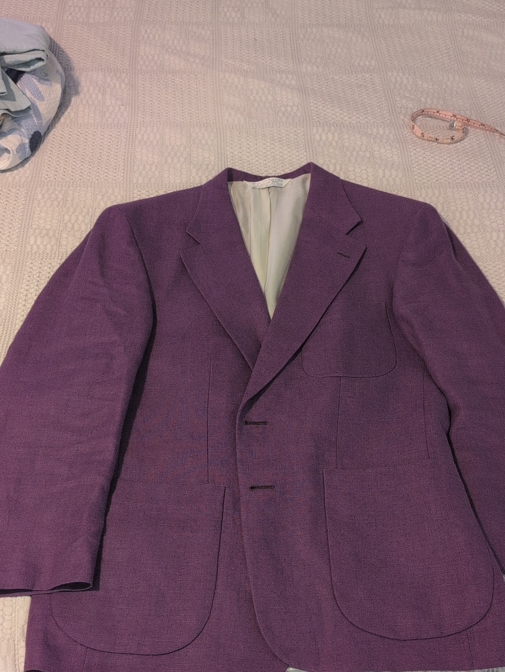 Lands' End Men's Purple Sport Coat Blazer The Next Garden Party Or Easter Brunch